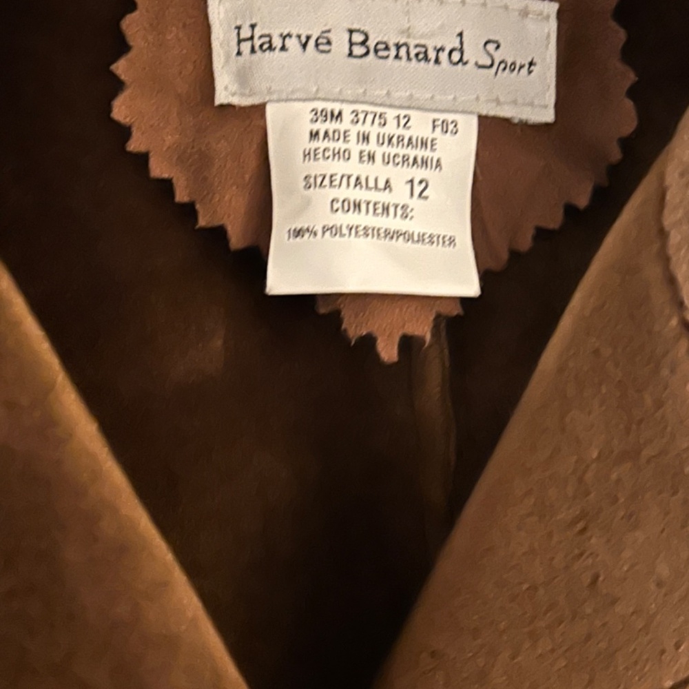 Faux Suede Brown Jacket, Size 12, New without tags - Picture 7 of 8